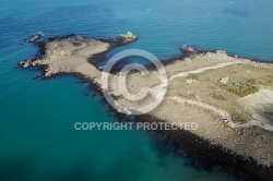 Île de Siec ,le Finistere vue du ciel