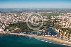 Le Lac de Tanchet, Les Sables-d Olonne vue du ciel