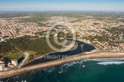 Le Lac de Tanchet, Les Sables-d Olonne vue du ciel