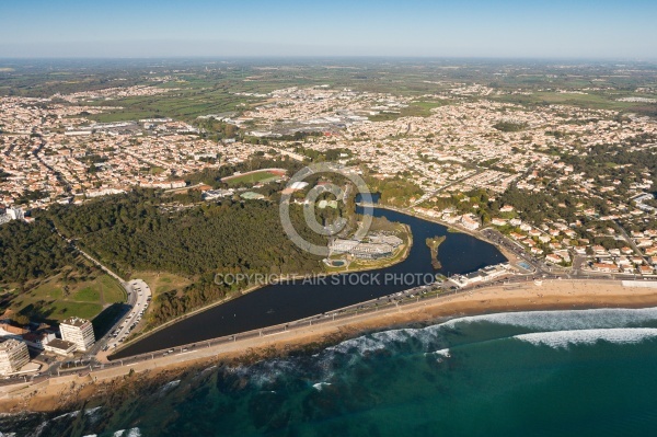 Le Lac de Tanchet, Les Sables-d Olonne vue du ciel