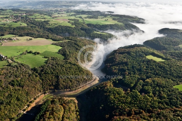 le Pays de Ménat vue du ciel en Auvergne