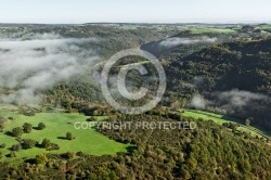 Le Puys de Dôme vue du ciel , le Pays de Ménat