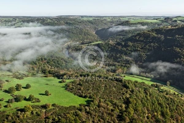 Le Puys de Dôme vue du ciel , le Pays de Ménat