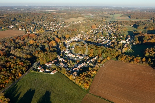 Le Val-Saint-Germain village vue du ciel