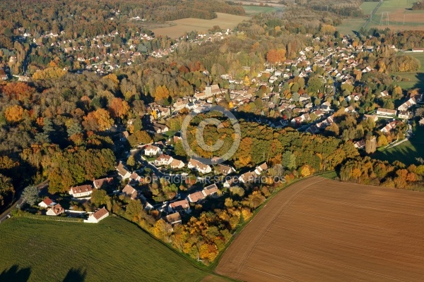 Le Val-Saint-Germain village vue du ciel