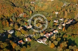 Le Val-Saint-Germain vue du ciel en Automne