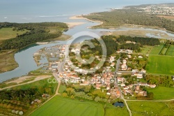 Le veillon , Talmont-Saint-Hilaire vue du ciel