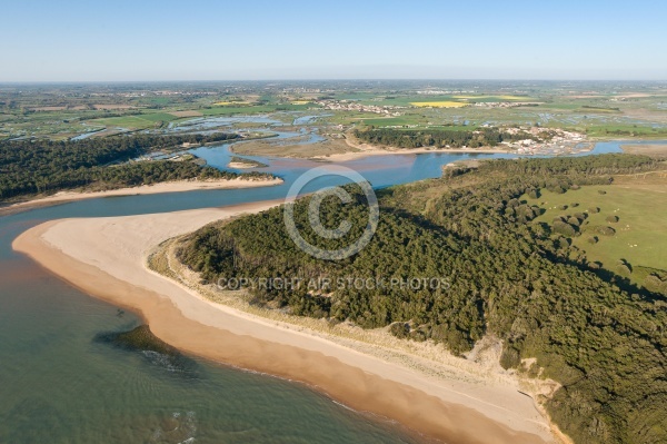 Le veillon , Talmont-Saint-Hilaire vue du ciel