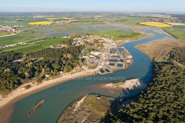 Le veillon , Talmont-Saint-Hilaire vue du ciel