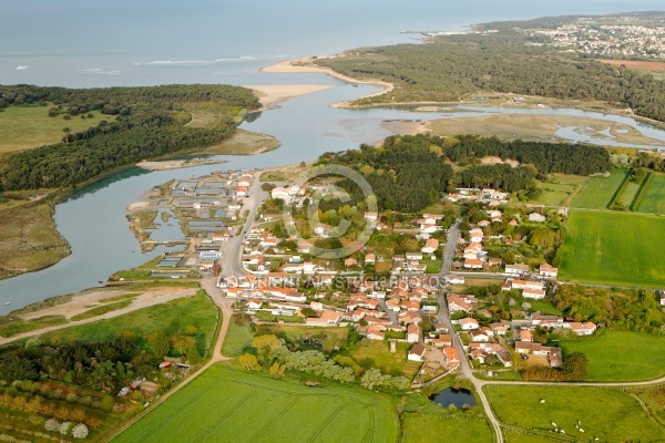 Le veillon , Talmont-Saint-Hilaire vue du ciel