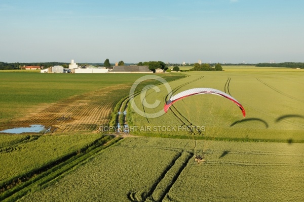 Les champs d Ile-de-France vue du ciel