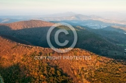 Les cévennes vue du ciel