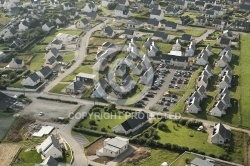 Les terrasses de Pentrez vue du ciel , Finistère