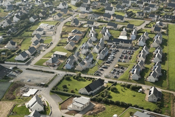 Les terrasses de Pentrez vue du ciel , Finistère