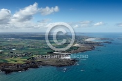 Littoral de Ceder, le Finistere vue du ciel