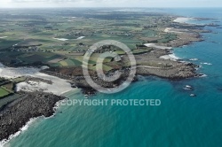 Littoral de Ceder, le Finistere vue du ciel