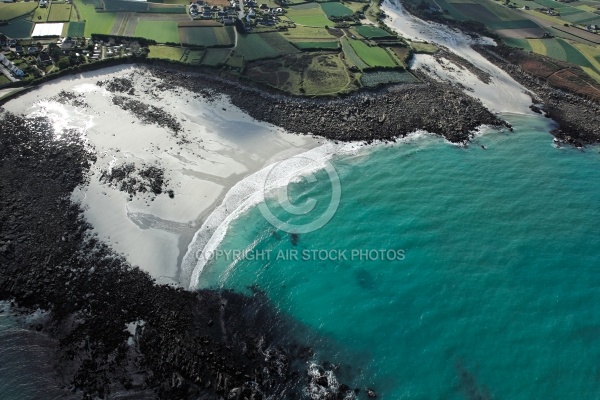 Littoral de Ceder, le Finistere vue du ciel