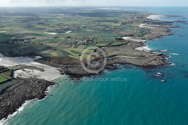 Littoral de Ceder, le Finistere vue du ciel