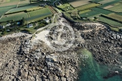 Littoral de Plouescat, Le Finistere vu du ciel