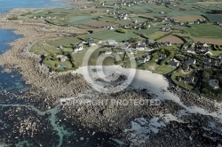 Littoral de Plouescat, Le Finistere vu du ciel