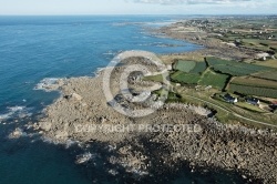 Littoral de Plouescat, Le Finistere vu du ciel