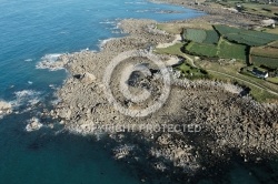 Littoral de Plouescat, Le Finistere vu du ciel