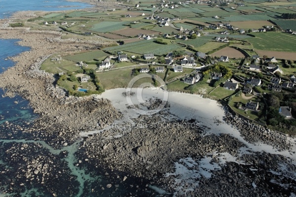 Littoral de Plouescat, Le Finistere vu du ciel