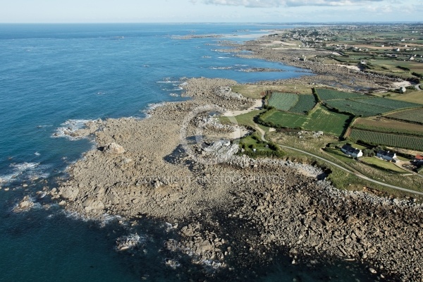 Littoral de Plouescat, Le Finistere vu du ciel