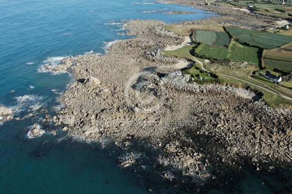 Littoral de Plouescat, Le Finistere vu du ciel