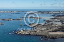 Littoral de Santec et mer bleu , Finistère 29