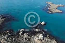 Littoral de Santec et mer bleu , Finistère 29