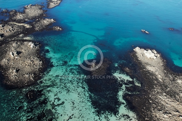 Littoral de Santec et mer bleu , Finistère 29