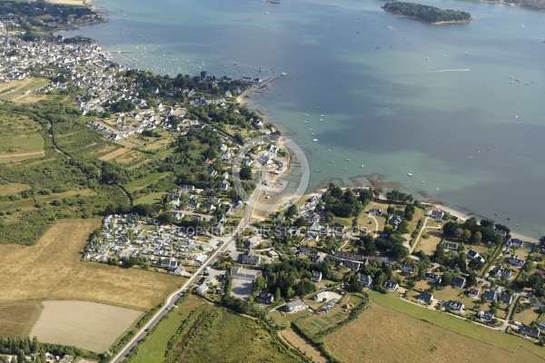 Locamariaquer, vue aérienne du Golfe du Morbihan 56