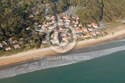 Longeville-sur-Mer vue du ciel, le Rocher