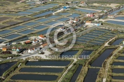 Marais de Bourcefranc-le-Chapus vue du ciel