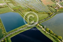 Marais de Jard-sur-Mer vue du ciel