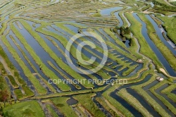 Marais de Jard-sur-Mer vue du ciel Marais de Jard-sur-Mer vue du ciel