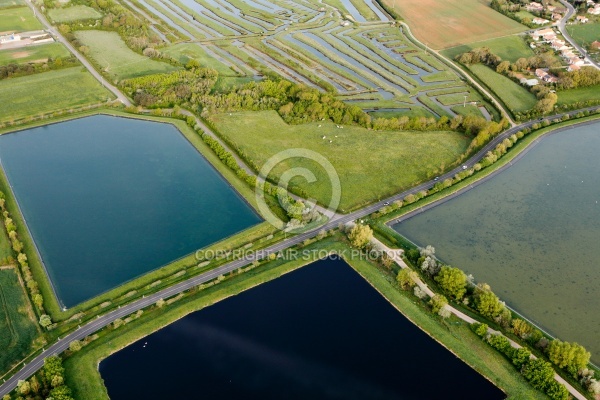 Marais de Jard-sur-Mer vue du ciel