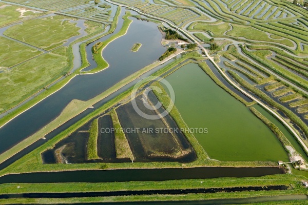 Marais de Jard-sur-Mer vue du ciel