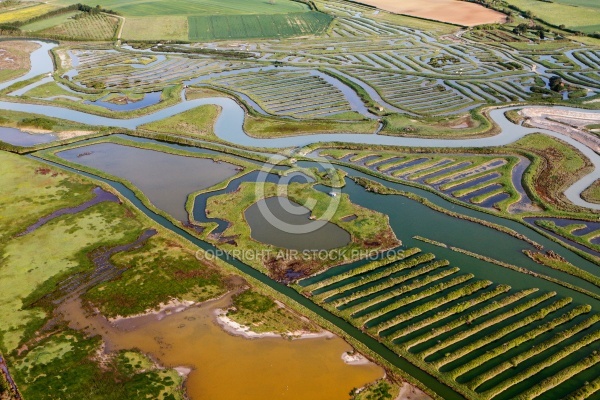 Marais de la Cidelle vue du ciel