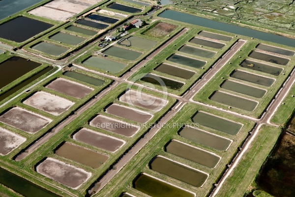 Marais de la Seudre , Saint-Just-Luzac vue du ciel