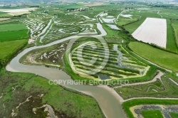 Marais de la Vinière vue du ciel , Jard-sur-Mer