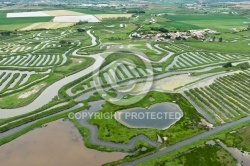 Marais de la Vinière vue du ciel , Jard-sur-Mer