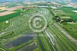 Marais de la Vinière vue du ciel , Jard-sur-Mer