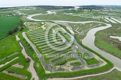 Marais de la Vinière vue du ciel , Jard-sur-Mer