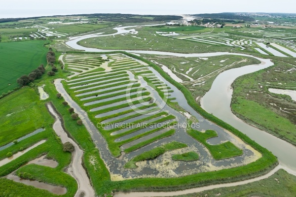 Marais de la Vinière vue du ciel , Jard-sur-Mer