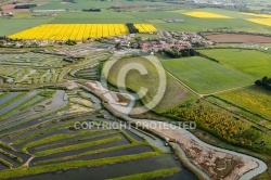 Marais de Talmont-Saint-Hilaire vue du ciel