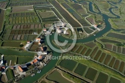 Marais ostréicole de La Grève à Duret, Arvert, Charente-Maritime