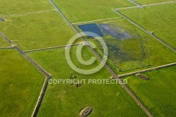 Marais Poitevin vue du ciel