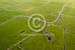 Marais Poitevin vue du ciel